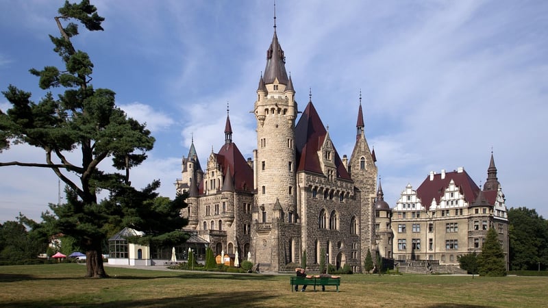 Moszna Castle in Poland